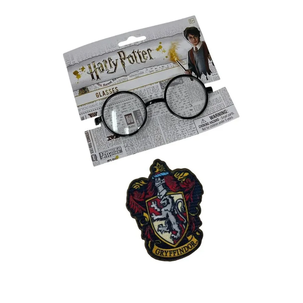 NEW Harry Potter Wizarding World Glasses  & Gryffindor Patch Dress Up‎ Cosplay